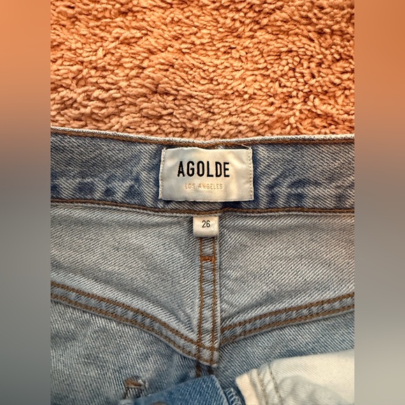Agolde Dame High Rise Wide Leg Jeans in Conflict. Size 26. - Picture 3 of 13